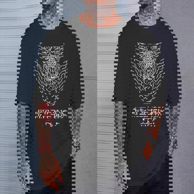 Jasdf 日本航空自衛隊 ヴィンテージエンブレム2 長袖tシャツ Tシャツ 彼への贈り物