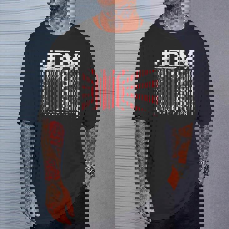 Jdm Barcode Made In Japan モータースポーツ メンズ シャツ Tシャツ 彼への贈り物