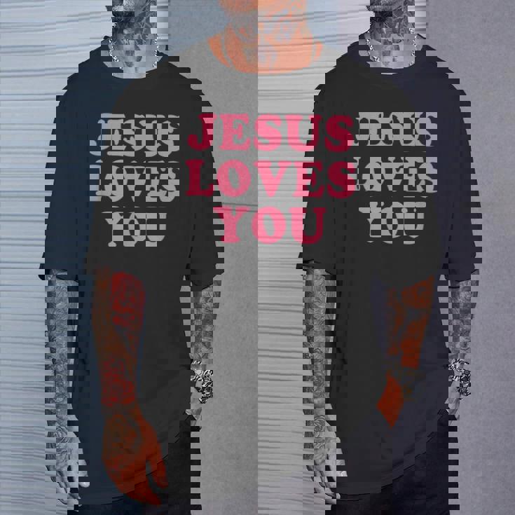 Jesus Loves You Christian Faith Tシャツ 彼への贈り物