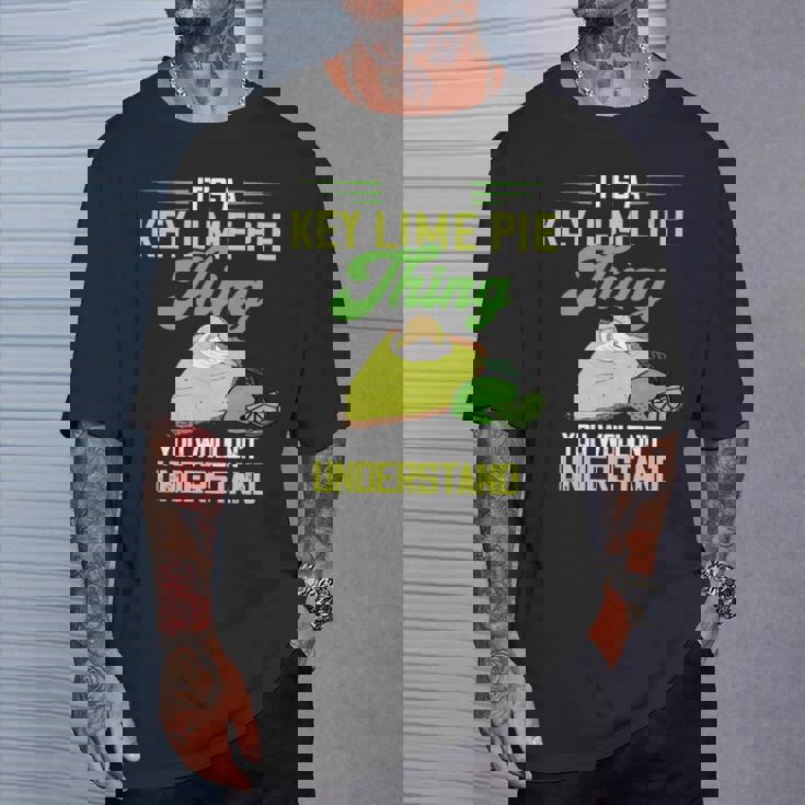 Key Lime Pie Thing レモンパイ デザート タルト フロリダパイ 長袖tシャツ Tシャツ 彼への贈り物