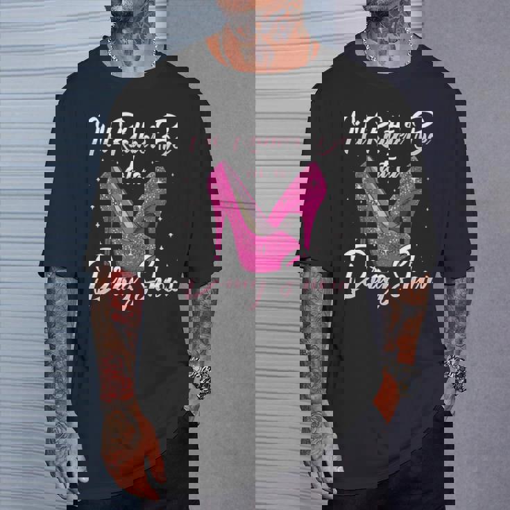 Lgbtq I'd Rather Be At A Draghow ドラァグクイーン 長袖tシャツ Tシャツ 彼への贈り物