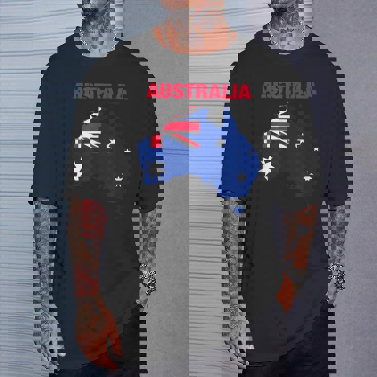 I Love Australia Enjoy Wear Australia Flag Graphic Cool Tシャツ 彼への贈り物