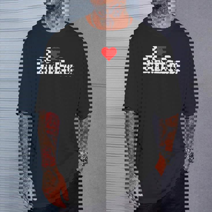 I Love Heart チャーハン Tシャツ 彼への贈り物