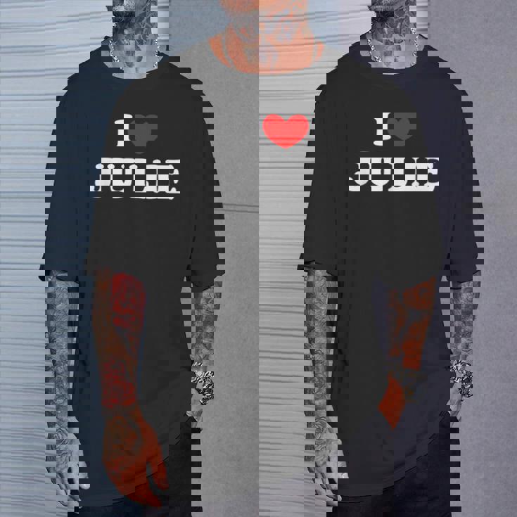 I Love Julie 私は愛する Julie Tシャツ 彼への贈り物