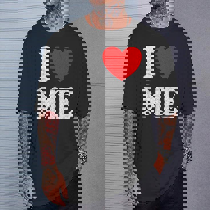I Love Me シャツ Y2k ジョーク I Heart Me Love Myself Maine Tシャツ 彼への贈り物
