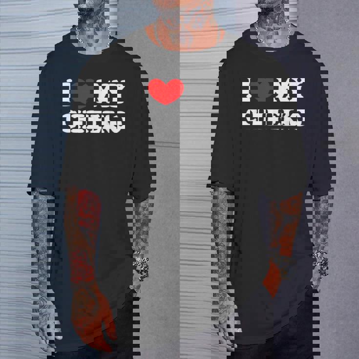 I Love My Chieko 私はチエコを愛しています Tシャツ 彼への贈り物