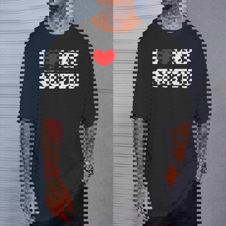 I Love Myuzu すずちゃん大好き Tシャツ 彼への贈り物