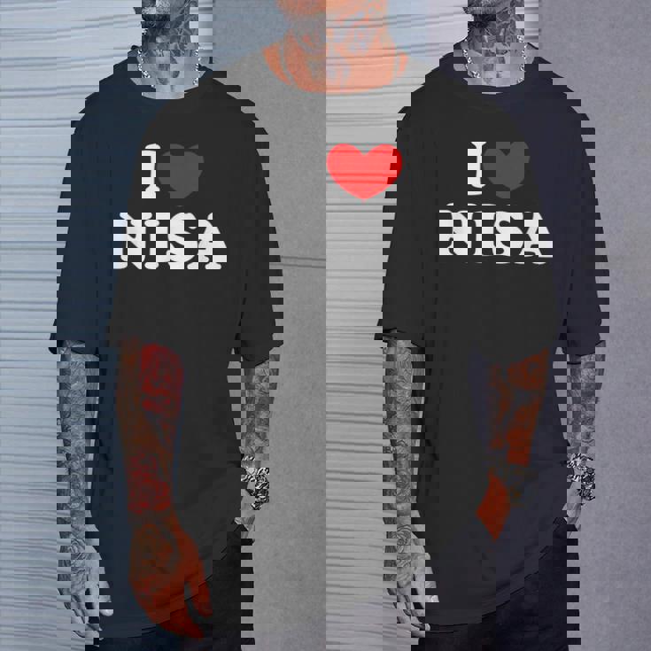 I Love Nisa 私は愛する Nisa Tシャツ 彼への贈り物