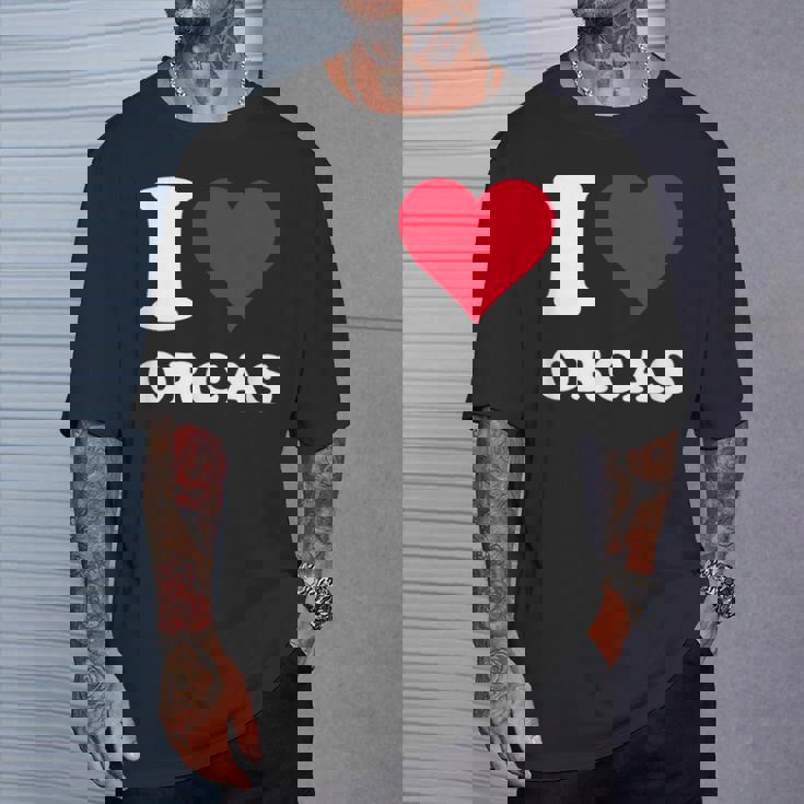 I Love Orcas Tシャツ 彼への贈り物