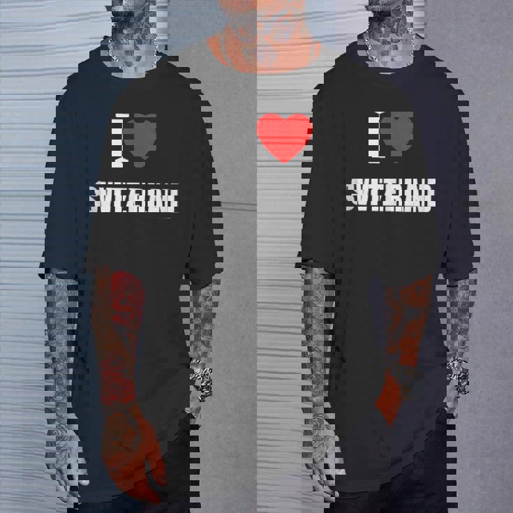 I Love Switzerland Suisse Sunshine Swiss Summer Holidays Tank Top T-Shirt Gifts for Him