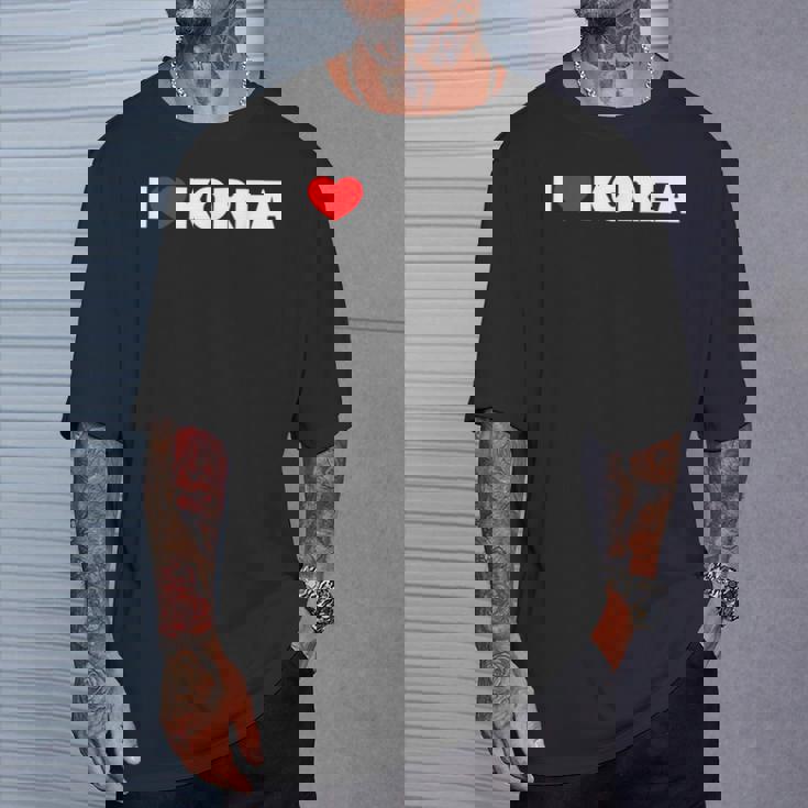 I Love ハート Korea Tシャツ 彼への贈り物