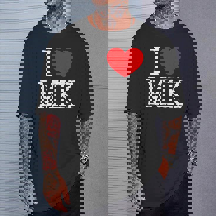 I Love ハート Mk Tシャツ 彼への贈り物