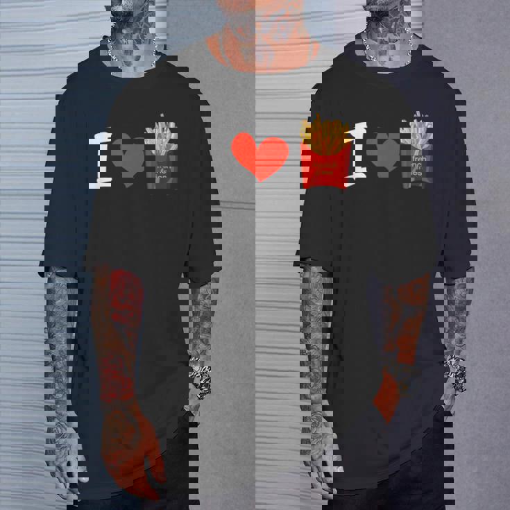 I Love フライドポテト ポテトラバーフライデー Tシャツ 彼への贈り物