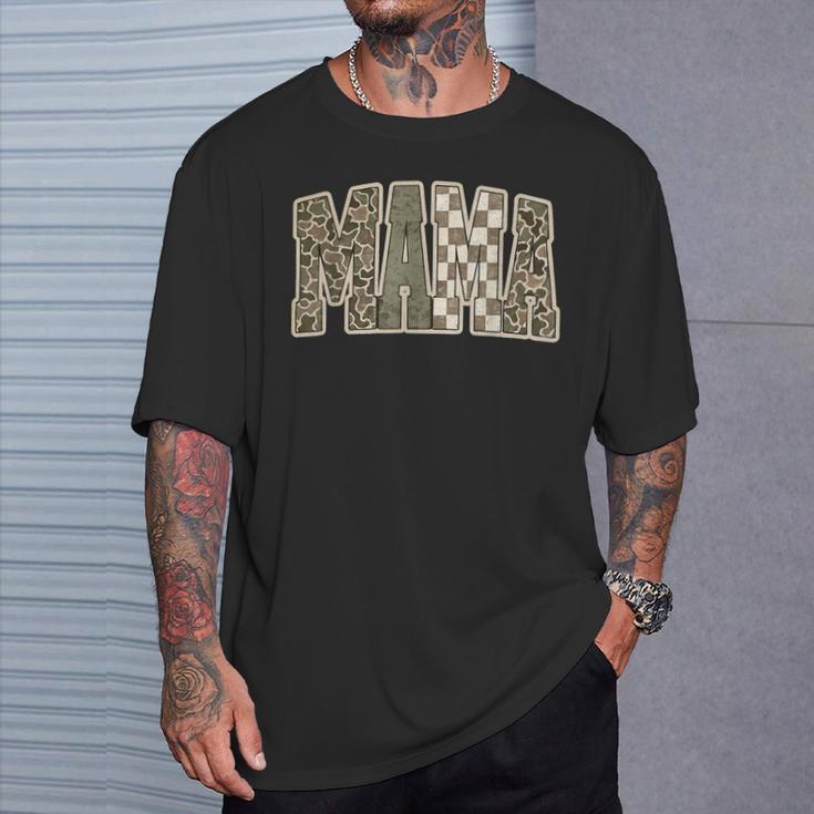 Mama Mommy Happy Mother's Day Mom Life Retro Camouflage T-Shirt Gifts for Him