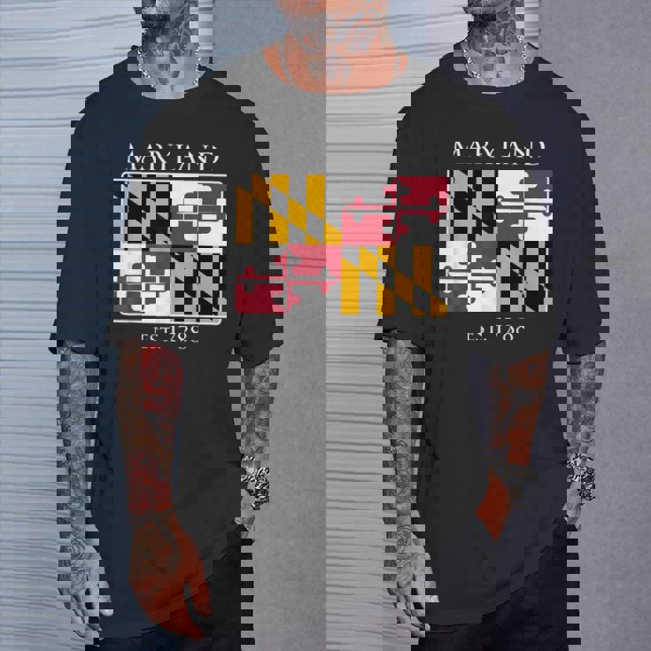 Maryland Flag 7Th Ustate 1788 Maryland Native Tシャツ 彼への贈り物