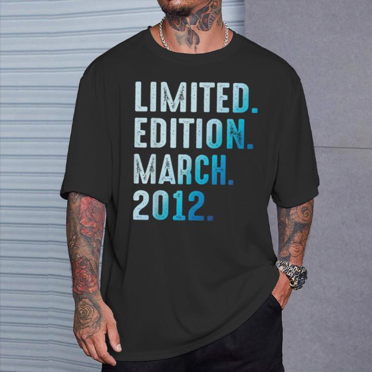 Marzo 2012 Año 2012 Cumpleaños 2012 Edición Limitada Camiseta unisex Regalos para él