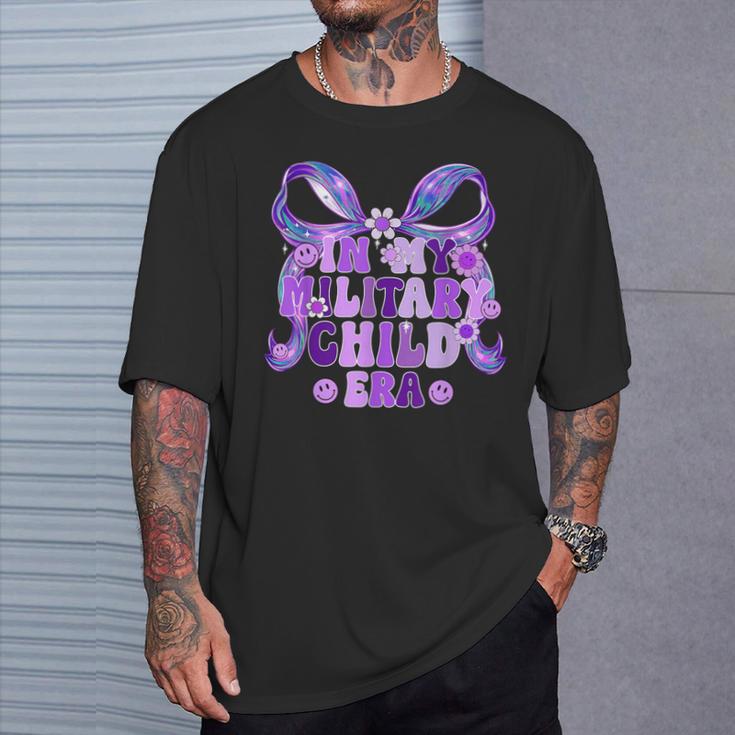 In My Military Child Era Coquette Bow Purple Up For Military T-Shirt Gifts for Him In My Military Child Era Coquette Bow Purple Up For Military T-Shirt Gifts for Him