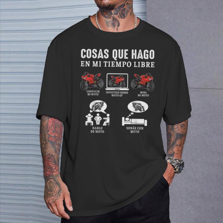 Moto Gp Motard Choses Que Je Fais Moto Gp Motard Drôle T-Shirt Cadeaux pour lui
