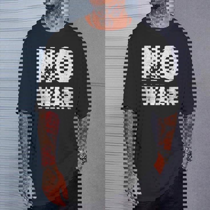 No War Peace No War No WarNo War Tシャツ 彼への贈り物