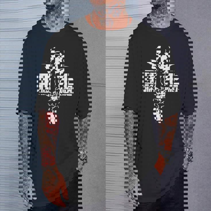 Nog-T-0004-悪魔-黒 Tシャツ 彼への贈り物