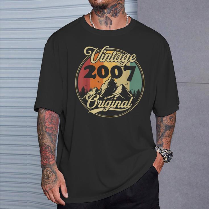 Original 2007Intage Cadeau D'anniversaire Rétro 18 Ans T-Shirt Cadeaux pour lui