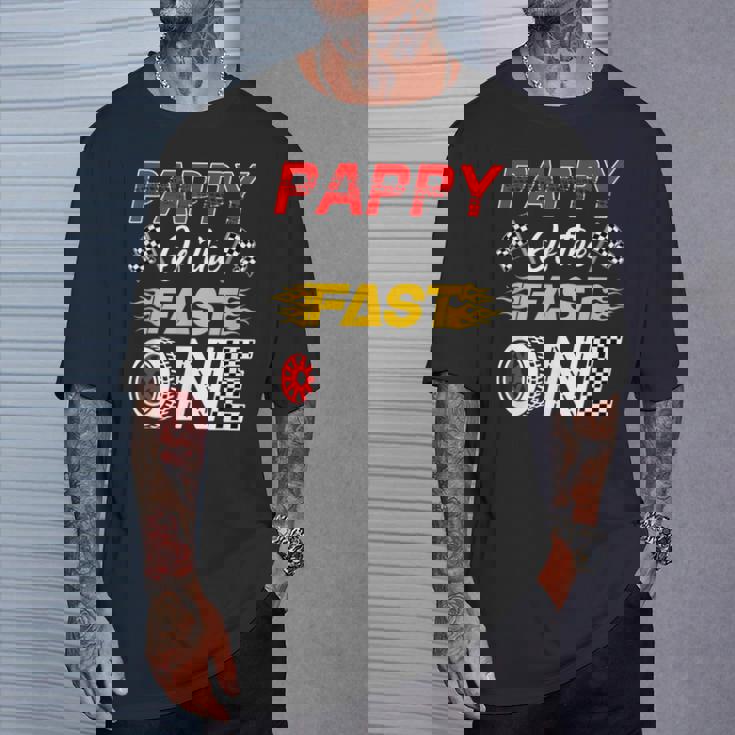 Pappy Of The Fast One 1St Birthday Race Car Family T-Shirt Gifts for Him