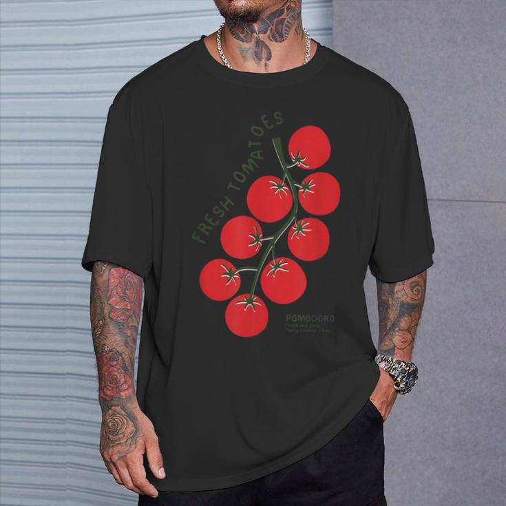 Pomodori Freschi Fresh Tomatoes Italianummer Tomatoes Tシャツ 彼への贈り物