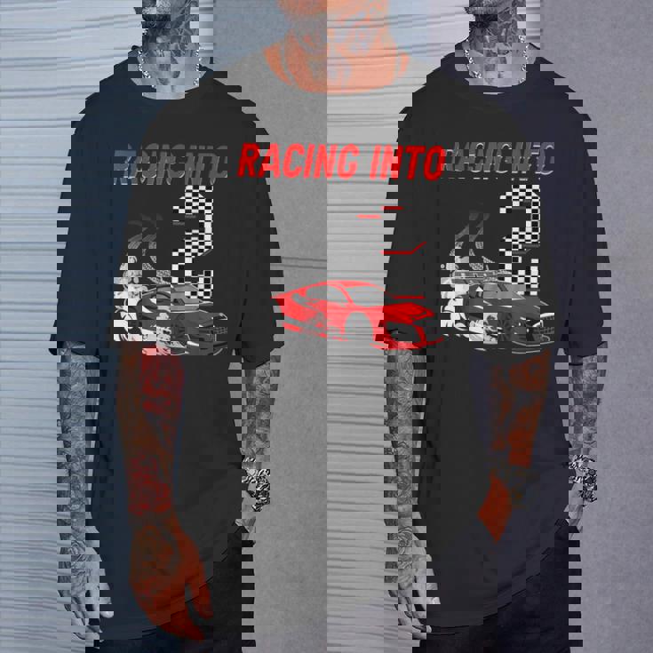 Racing Into 2Nd Birthday レースカー 2歳 幼児 男の子 Tシャツ 彼への贈り物