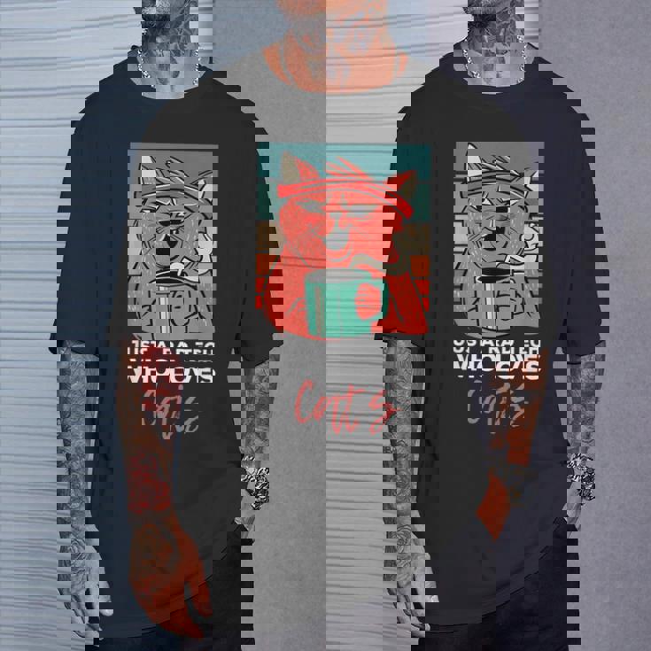 Rad Techは猫、放射線ヴィンテージ猫おもしろさんを愛しています Tシャツ 彼への贈り物