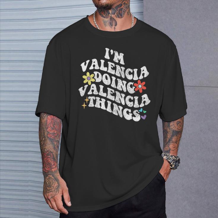 Retro Groovy Imalencia Haciendoalencia Cosas Divertidas Camiseta unisex Regalos para él