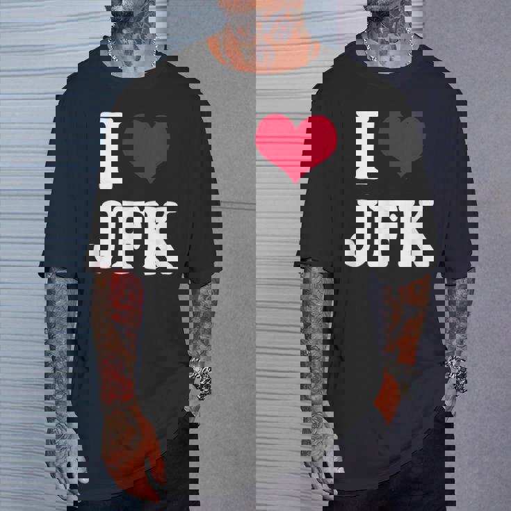 Retrointage I Heart Jfk John F Kennedy Tシャツ 彼への贈り物