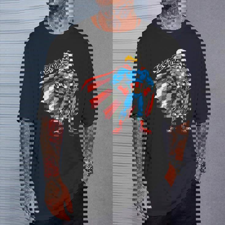 Sebastian Usa イーグル スーパーヒーロー 男の子用 名前 セバスチャン Tシャツ 彼への贈り物