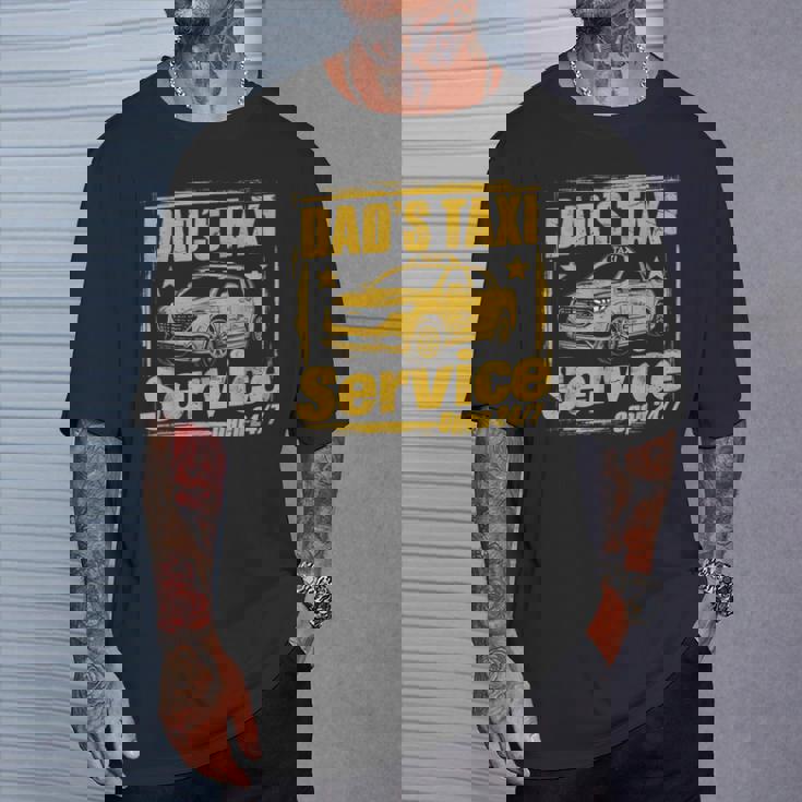 Servizio Taxi 247 Di Papà Dad Driving Maglietta Regalos para él