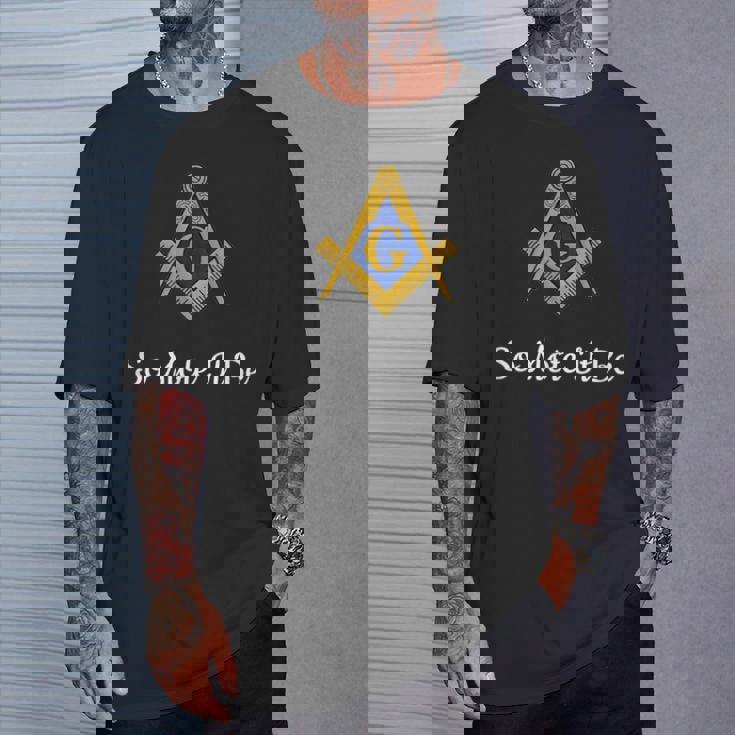 So Mote It Be Masonicのモットーフリーメイソンmib プリンスホールメイソン Tシャツ 彼への贈り物