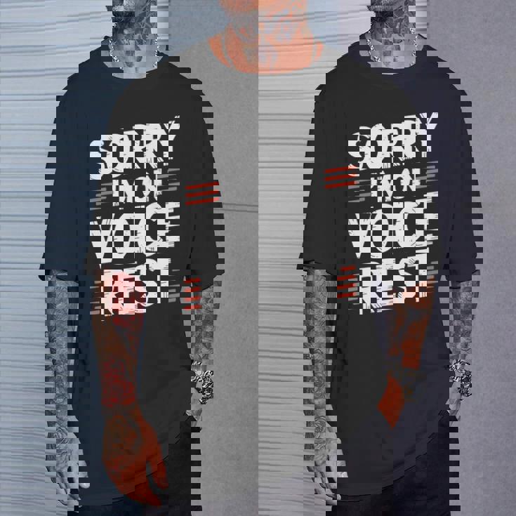 Sorry I'm Onoice Rest ボーカル合唱団の歌手休憩 Tシャツ 彼への贈り物