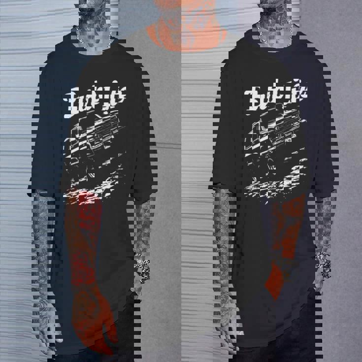 Squarebody Burb ライフトラック シルエット スクエアボディ サバーバン 長袖tシャツ Tシャツ 彼への贈り物