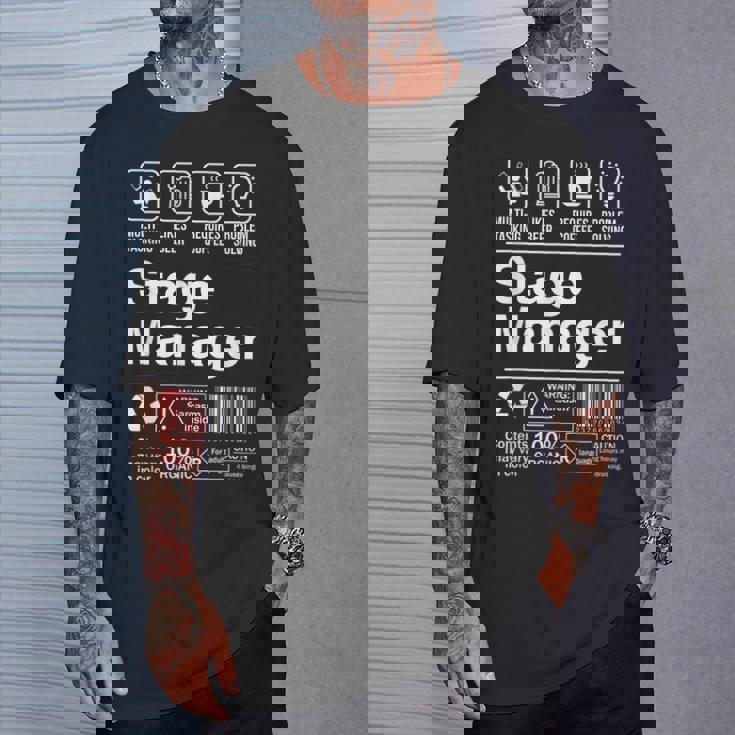 Stage Manager Description Label Tシャツ 彼への贈り物