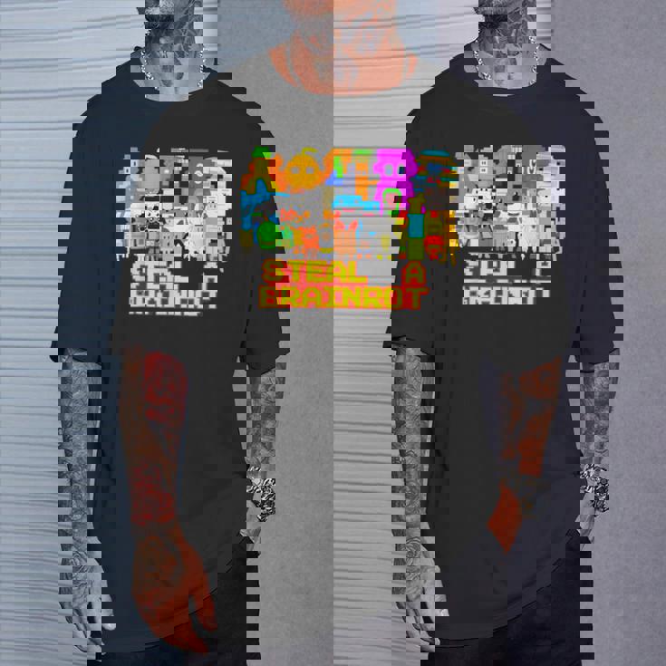 Steal A Brainrot Meme ビデオゲーム キッズゲーマー Tシャツ 彼への贈り物