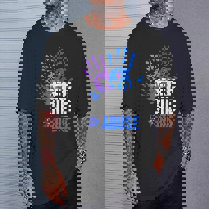 Stop Child Abuse 児童虐待をやめなさい Tシャツ 彼への贈り物