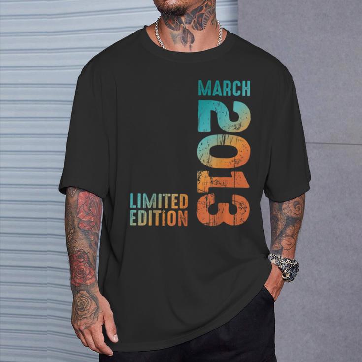 Superbe Édition Limitée Mars 2013 Rétro 2013Intage 2013 T-Shirt Cadeaux pour lui