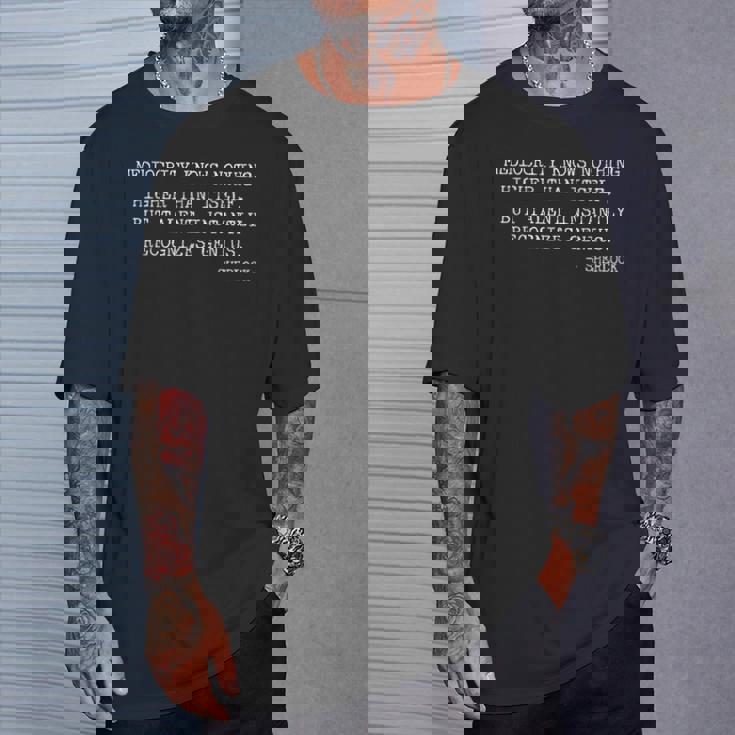 Talent Instantly Recognizes Genius ノベルティ シャーロック・ホームズ Tシャツ 彼への贈り物