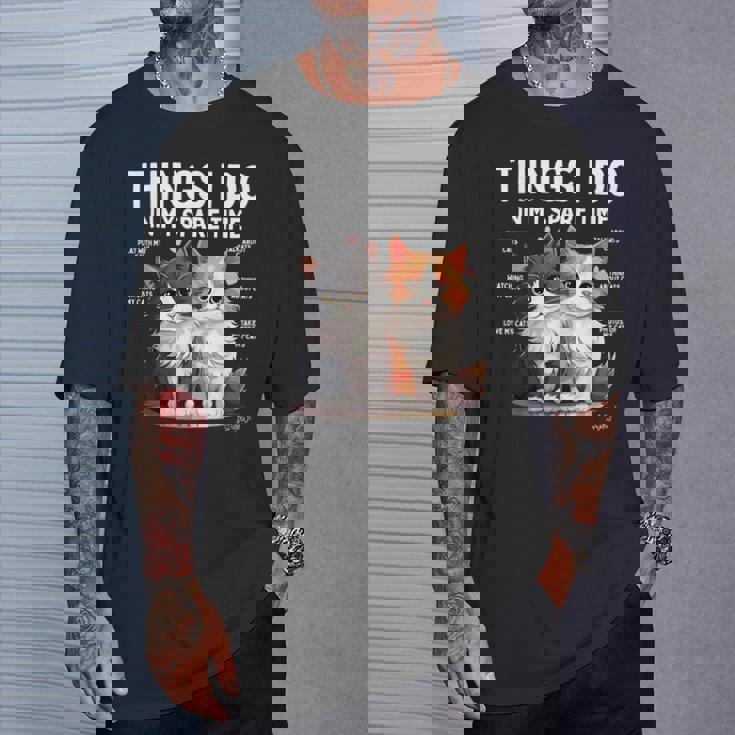 Things I Do In Mypare Time Cat Lover Men Tシャツ 彼への贈り物