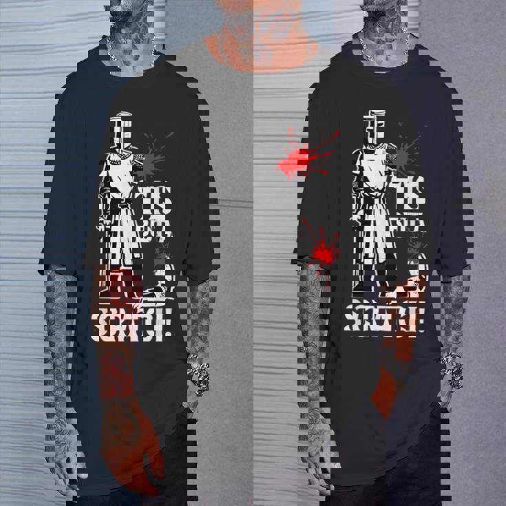 Tis But Acratch 面白い 中世の戦士 ユーモア 騎士 Tシャツ 彼への贈り物