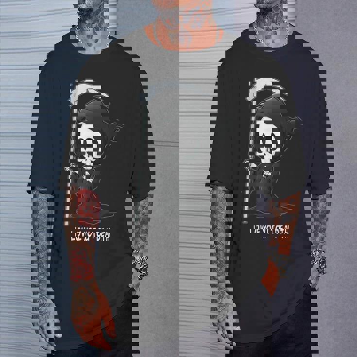 Valentine's Day I Love You To Death Cute Grim Reaper Tシャツ 彼への贈り物