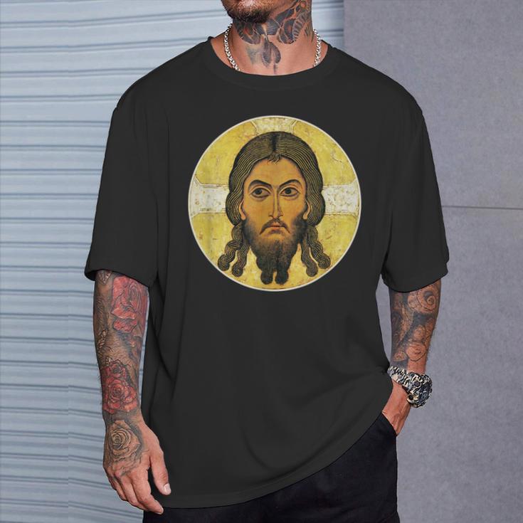 Vintage Christ Acheiropoietosainte Face De Jésus Orthodoxe T-Shirt Cadeaux pour lui