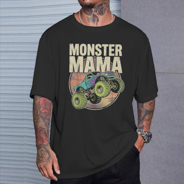 Vintage Monster Truck Mom Truck Lover Mama T-Shirt Gifts for Him