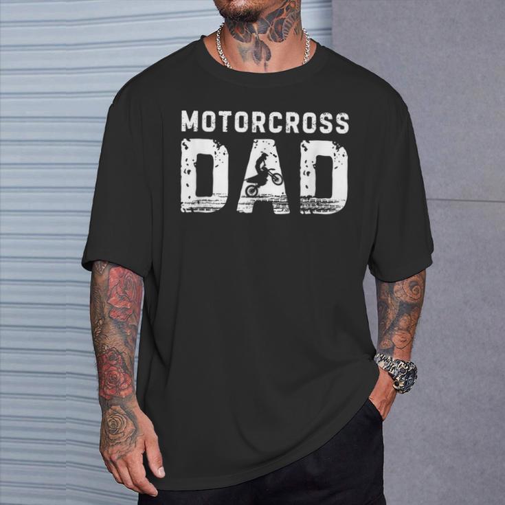 Vintage Motocross Papàport Famiglia Festa Del Papà Maglietta Regalos para él