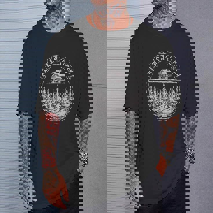 Vintage Talkeetna Alaska Sketch Art T-Shirt Gifts for Him