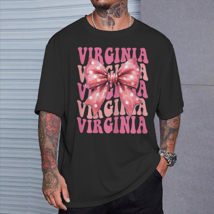 Virginia Arco De Coqueta Con Nombre Estético Para Es Y Niñas Camiseta unisex Regalos para él