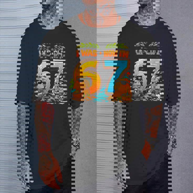 I Was 6 Now I'm 7 Birthday 67 Meme Capybara キッズ 男の子 女の子 Tシャツ 彼への贈り物